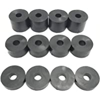Arandelas separadoras de goma M6 de 6 mm (12 unidades) 4 x 15 mm- 4 x 10 mm- 2 x 5 mm.